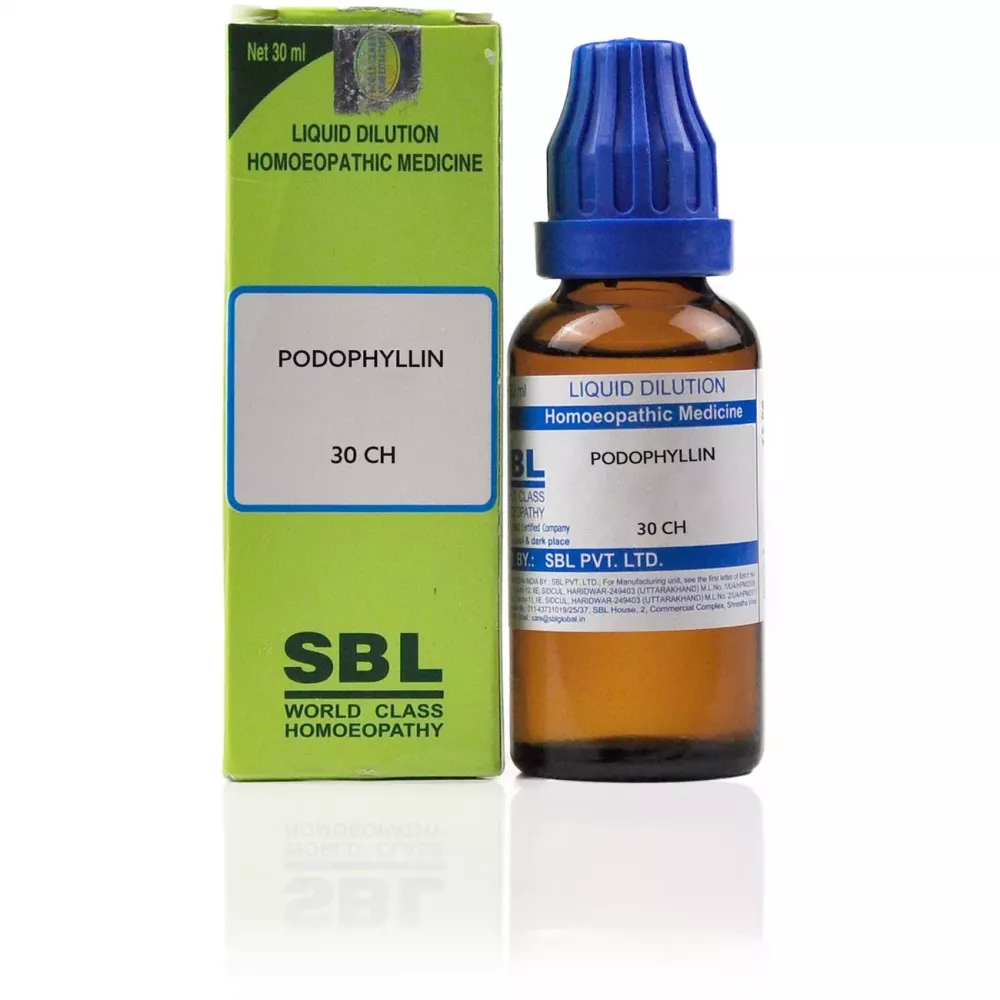 SBL Homeopathy Podophyllin Dilution 30 CH (30ml)